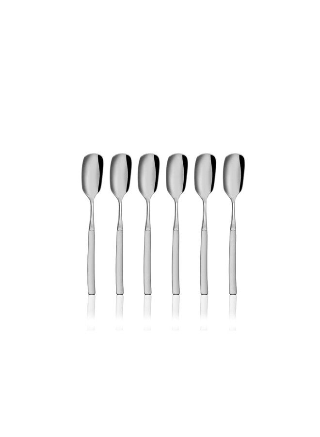 Shri & Sam Stainless Steel Jewel Cutlery Set (6 Pieces Ice Cream Spoon) - Image 1